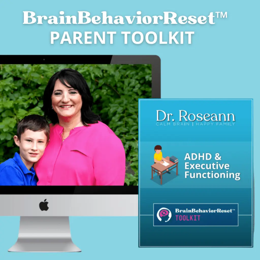 BrainBehaviorReset Parent Toolkit product mockup display