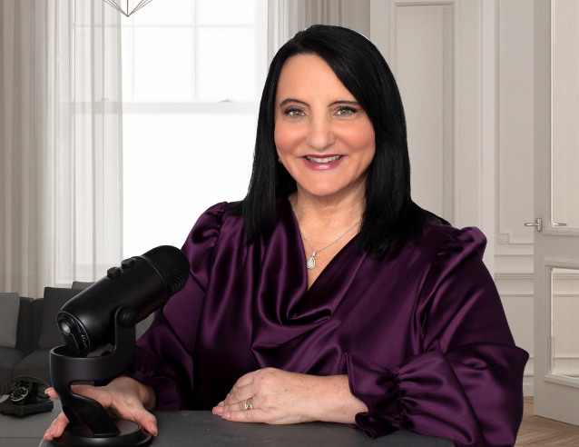 Dr Roseann with mic
