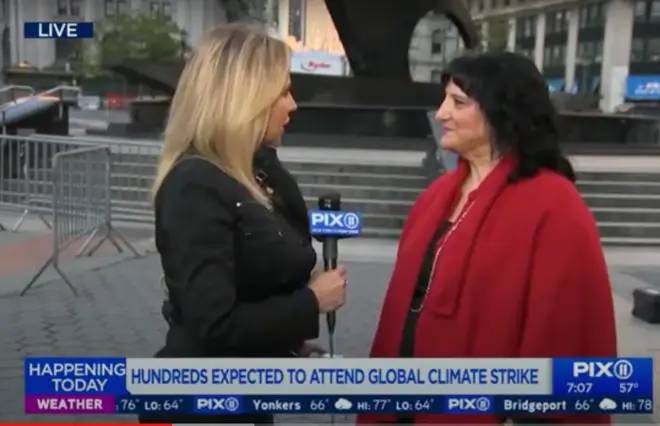 Dr. Roseann Capanna-Hodge appearing on PIX11 live news broadcast