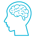 Head and brain icon representing magnesium glycinate form