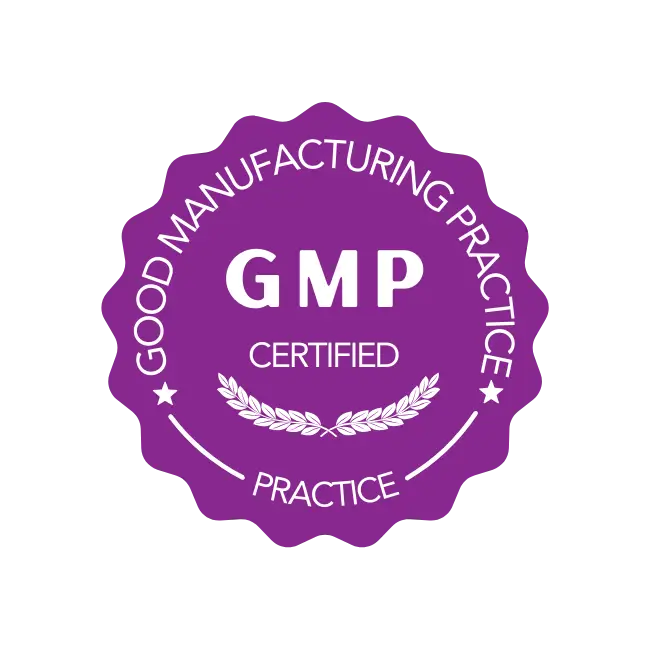 GMP Good Manufacturing Practice Certified seal
