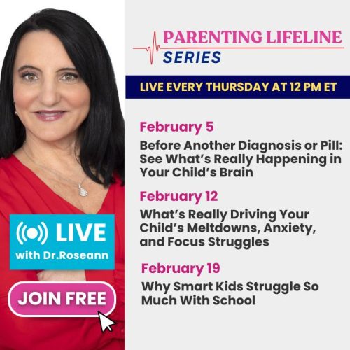 Dr. Roseann Capanna-Hodge Parenting Lifeline Series Live promotional graphic