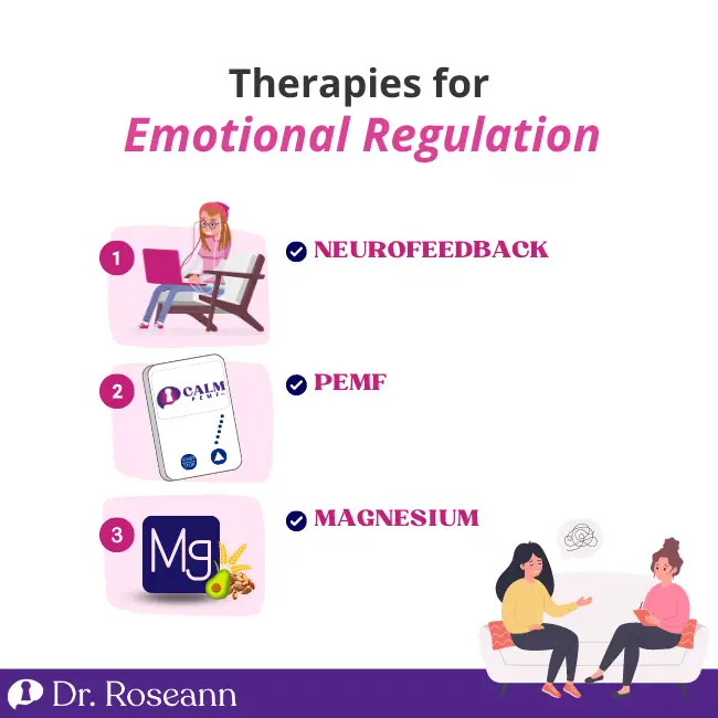 Three therapies for emotional regulation: Neurofeedback, PEMF, and Magnesium