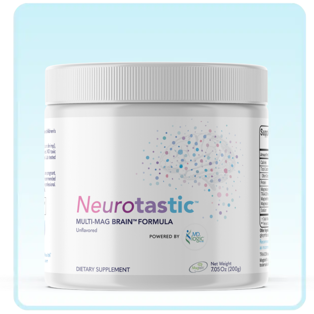 Neurotastic unflavored magnesium powder product jar