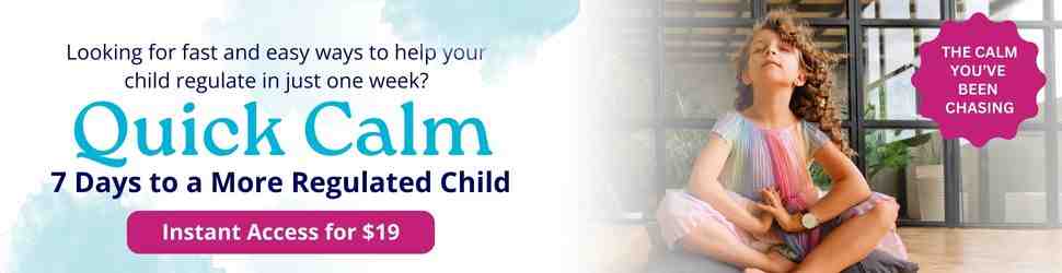 child using a calming technique - cause of emotional dysregulation