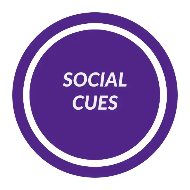 Purple circle icon labeled Social Cues